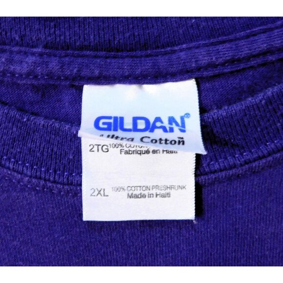 Duck Commander Tee 2XL Purple Faith Family Ducks Tee Ultra Cotton Gildan - Picture 7 of 7